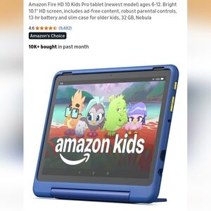 Amazon Fire Blue Galaxy Design 13th Gen 32GB Tablet